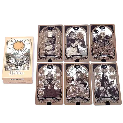 Apostle of Destiny Tarot Deck 78 Pcs Cartoon Tarot Cards Based on Original Rider Waite System Board Game Oracle Cards Party Game