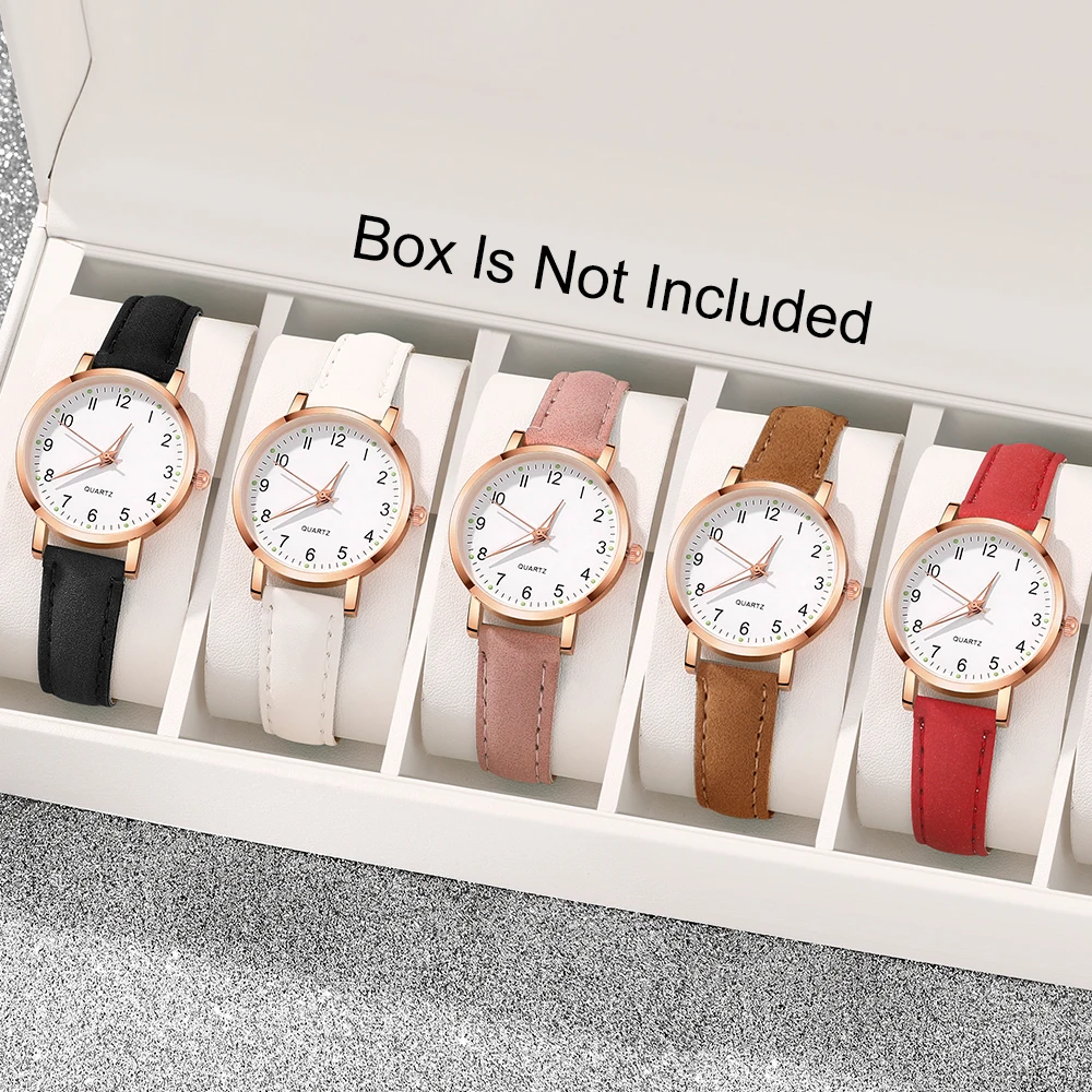 5/4/3Pcs Light Luxury Women's Watch Set, Charming Look, Nice Gift For Valentine's Day, Teachers' Day,Thanksgiving Day, Christmas