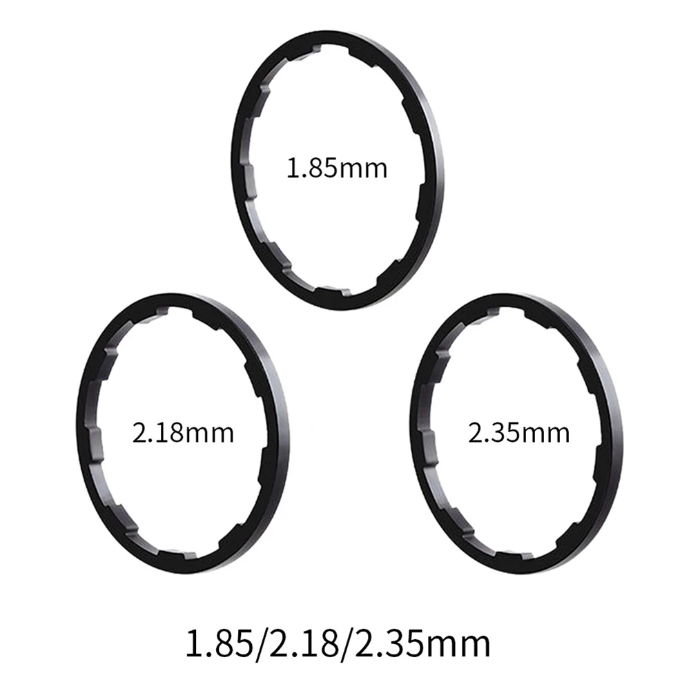 3pcs 1/1.5/2/1.85/2.18/2.35mm Bicycle Flywheel Cassette Gasket Spacer Bike Hub Washer For-HG Cartridge Flywheel Tower Base