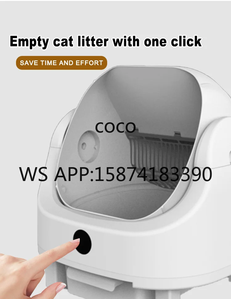 Top Entry Smart Automatic Cat Litter Box, Self-Cleaning Odor Sealed Electric Litter Box with Wifi APP Control