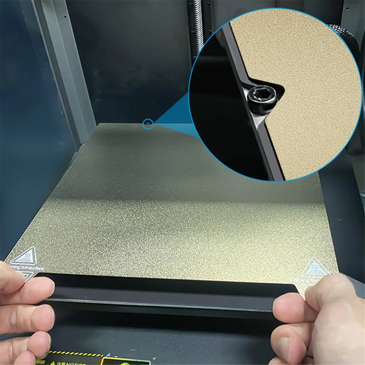 لوحة بناء ملاءة PEI وPEO للطابعة ثلاثية الأبعاد، حصيرة منصة سرير ساخنة لـ K1 Max/Ender 3 S1 Plus/Ender 3 V3 Plus