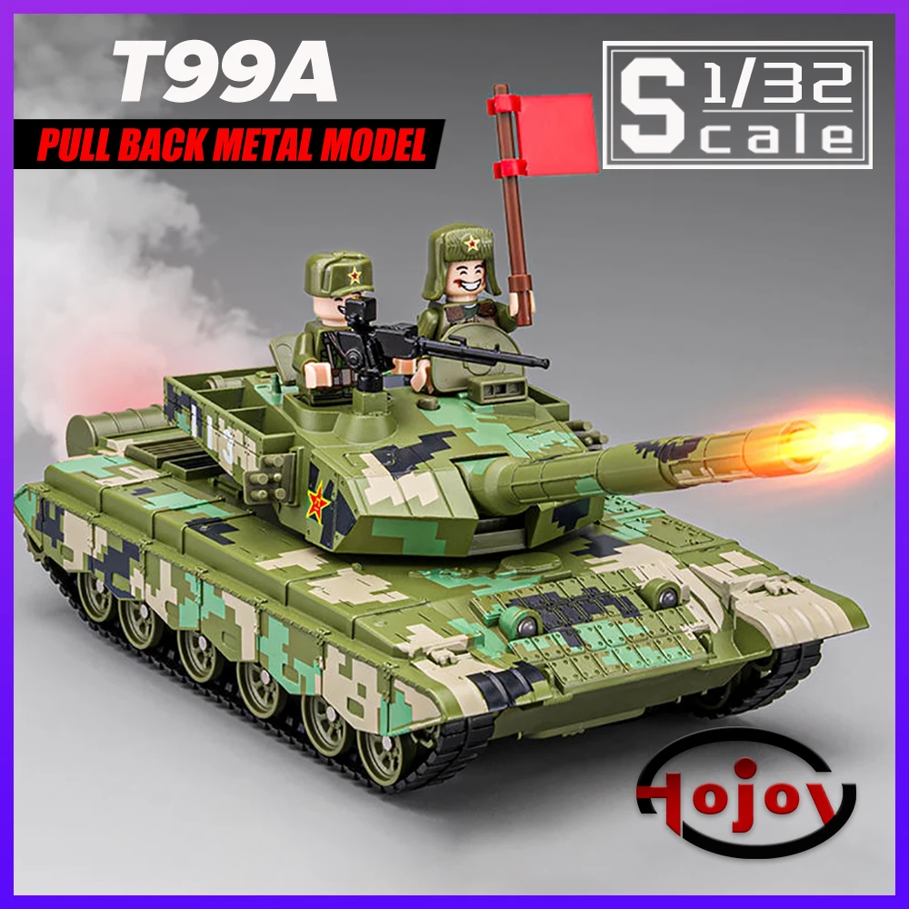 

Scale 1/32 T99A Main Battle Tanks Metal Cars Toys Diecast Alloy Car Model for Boys Children Kids Toy Vehicles Sound and Light