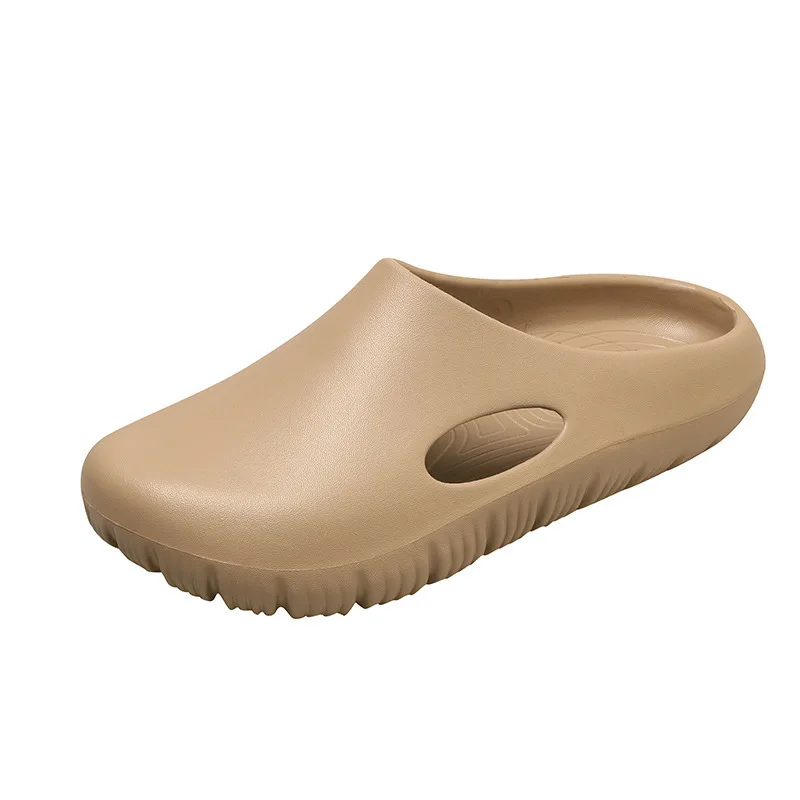 EVA popular couple summer thick-soled non-slip outdoor slippers stepping on shit feeling sports beach sandals hole shoes