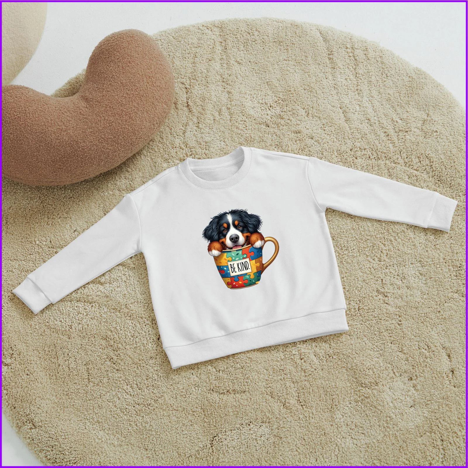 Bernese Mountain Dog Coffee Sja594 Kids Boys Girls Hoodies Sweatshirts Winter Teenagers Tweens 2024 Toddler Tees Designer Luxury