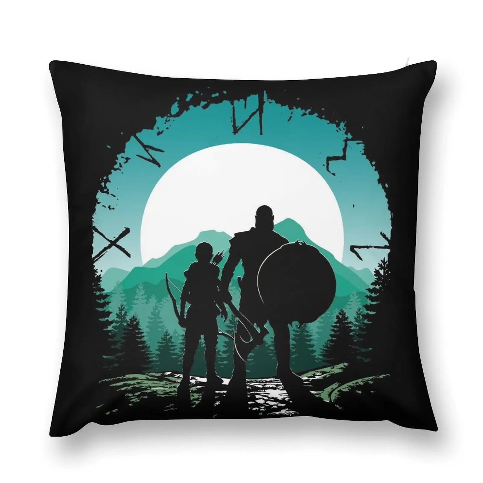 Kratos and son Throw Pillow bed pillows Decorative Pillow Covers For Sofa Christmas Cushion For Home pillow