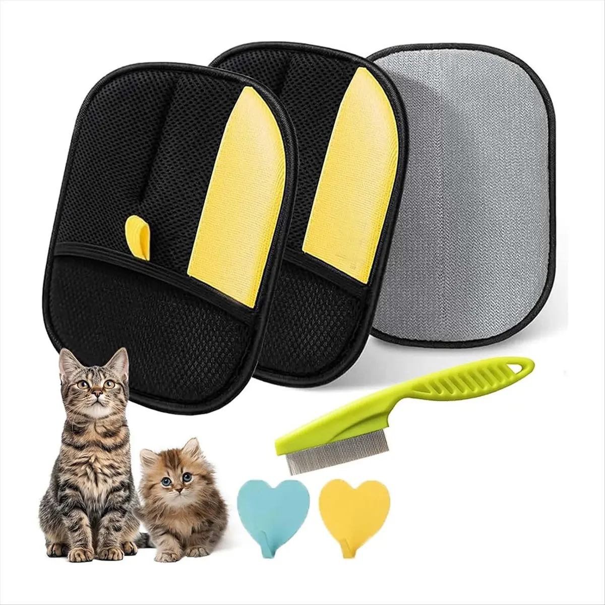 New Pet Hair Remover Glove, Static Removal Gloves for Pet Hair, Reusable Double Sided Electrostatic Pet Hair Remover