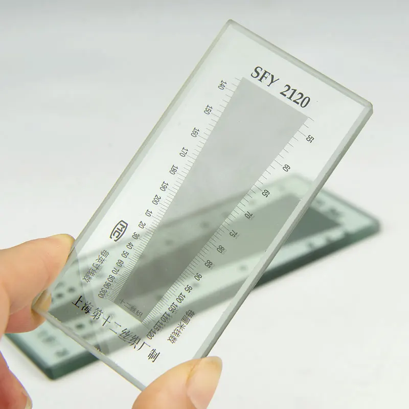 

Fabric Density mirro Glass Fabric Weft Warp Density Mirror Warp and Weft Density Scale Measuring Instrument