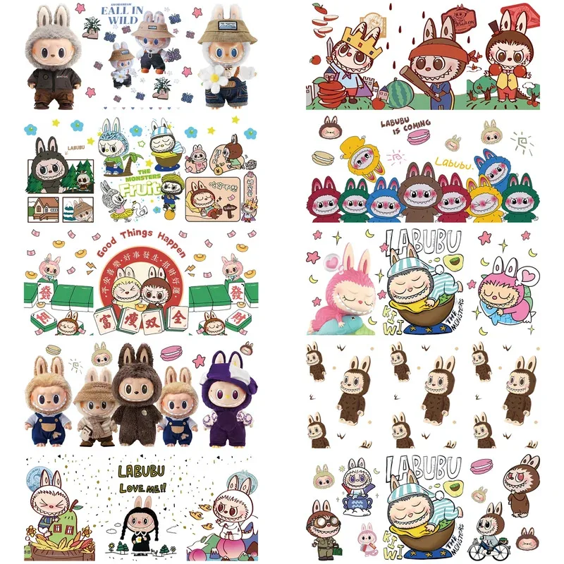 

Cute plush toy Series easy peel waterproof DIY Decals 3D transfers uvdtf stickers 16oz uv dtf cup wraps for Libbey Glasses
