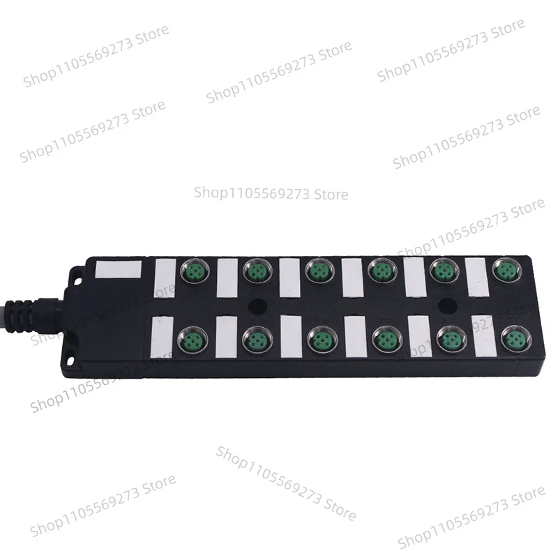 M12 4 Core Sensor Junction Box 6 8 12 Ports Proximity Switch Distributor NPN PNP Hub IO Module