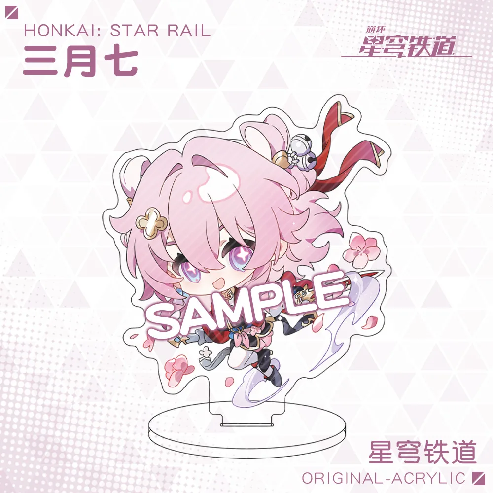 8cm Game Honkai Star Rail Boothill Jade JIAO QIU Cosplay Acrylic Figure Stand Model Plate Desk Decor Sign