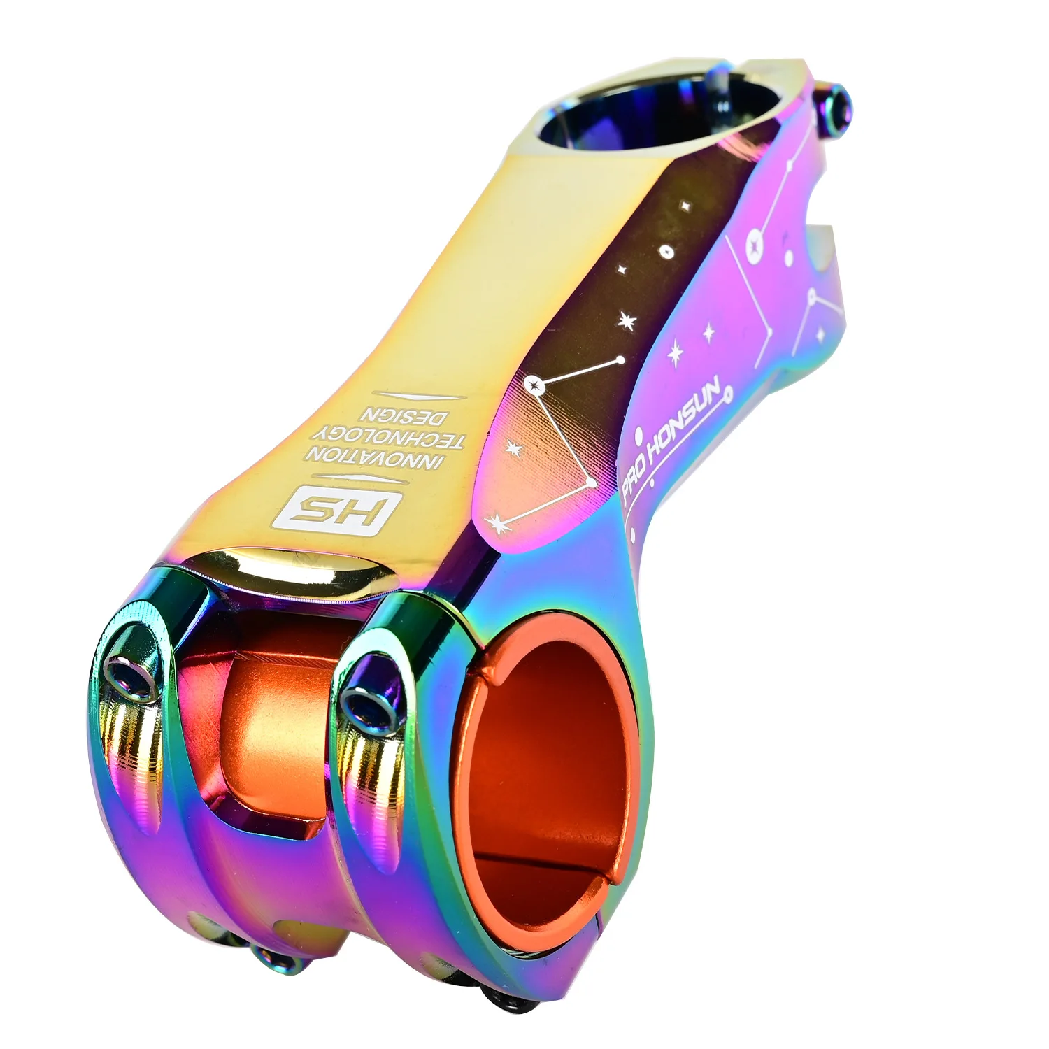 

HONSUN CNC Aluminum Alloy Handlebar Stems Parts, Road and Mountain Bicycle Stem, Bike Accessories, 90mm, 31.8x28.6mm, XC MTB, AM