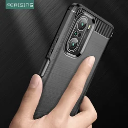 Cases For Pocophone F5 Pro Case Xiaomi Pocophone F4 Silicone TPU Bumper Shockproof Carbon Cover for Poco F2 Pro F3 Capa Coque