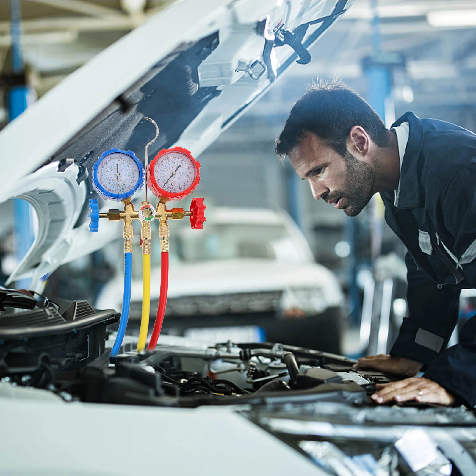 

1 set 1 Set Kit Refrigerant Charging Hose For Fluoride Filling Hose Car Ac System Fluoride Filling Meter Refrigerant Table