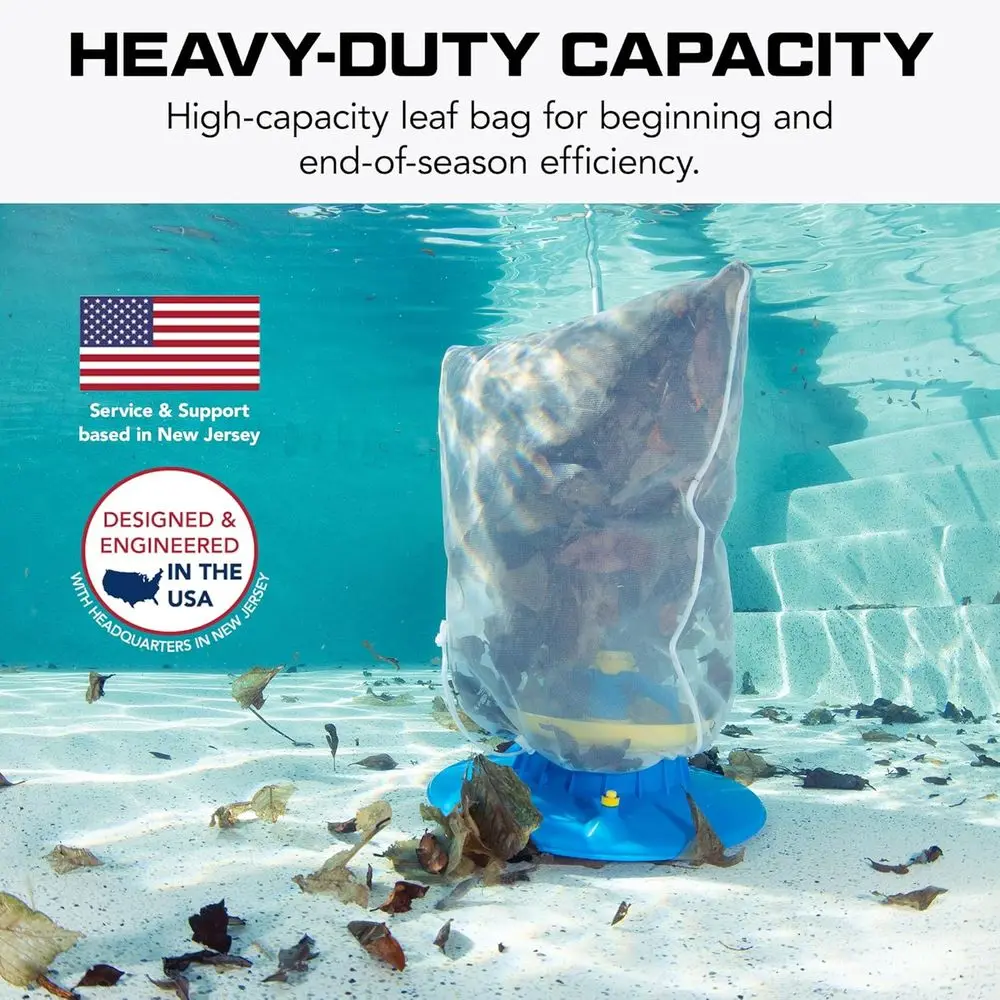 เครื่องดูดฝุ่นสระว่ายน้ำไร้สายพร้อมถุงตาข่าย เครื่องเก็บใบไม้แบบใช้แบตเตอรี่สำหรับสระว่ายน้ำแบบฝังดินและแบบตั้งพื้นโดยวอเตอร์เทค