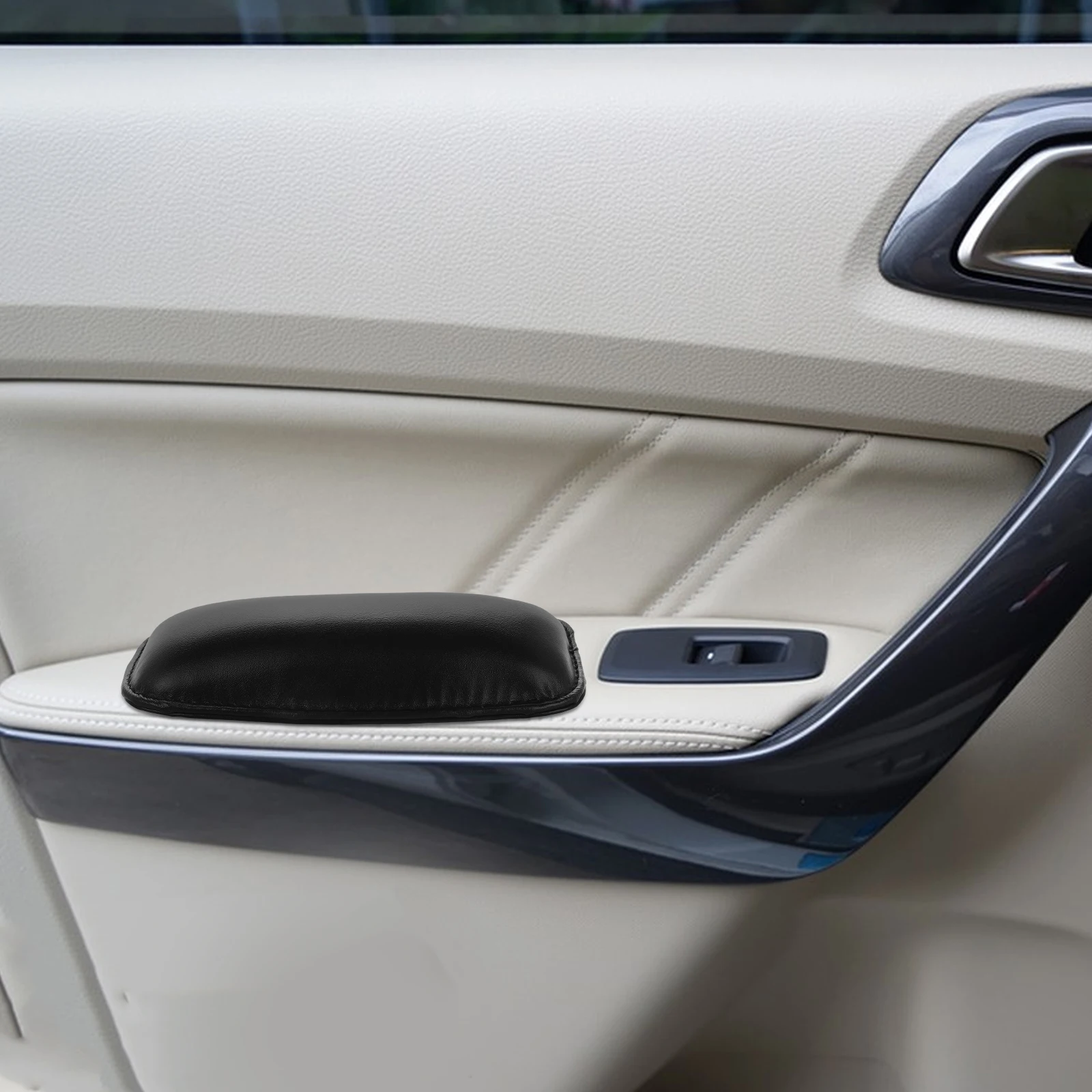 

2pcs Car Knee Pad Cushion Thick Comfortable Support Anti Slip Wear Resistant Driver Leg Thigh Support For Car Center Console