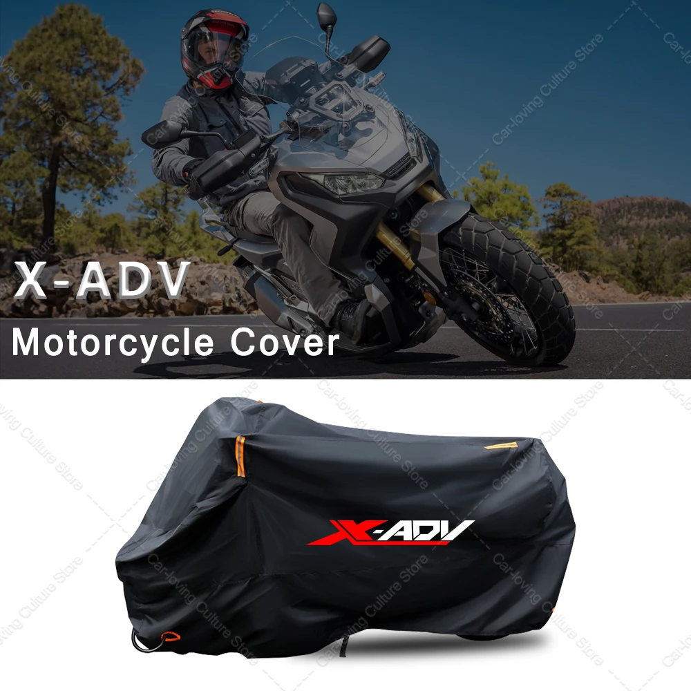 

For X-ADV Motorcycle Accessories Motorcycle Cover for All Seasons Outdoor Rain Dustproof UV Protector Covers（265*105*125）