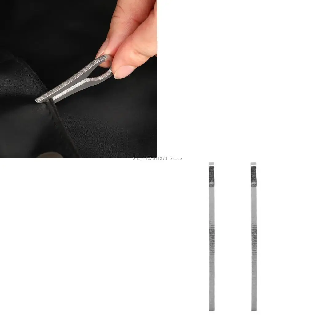

2 Pcs Stainless Steel Keychain Pocket Clip Portable Hanging Buckle for Men Women