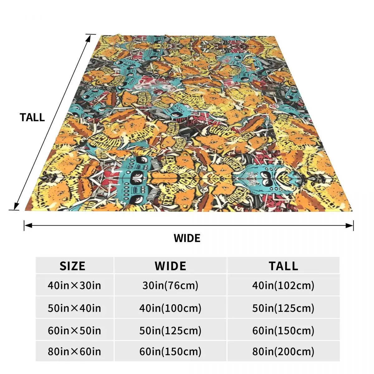 Comic Book Explosion Vintage Graffiti Art Pattern Blanket Plush Throw Blanket For Outdoor Travel Flannel Bedspread Bed Cover