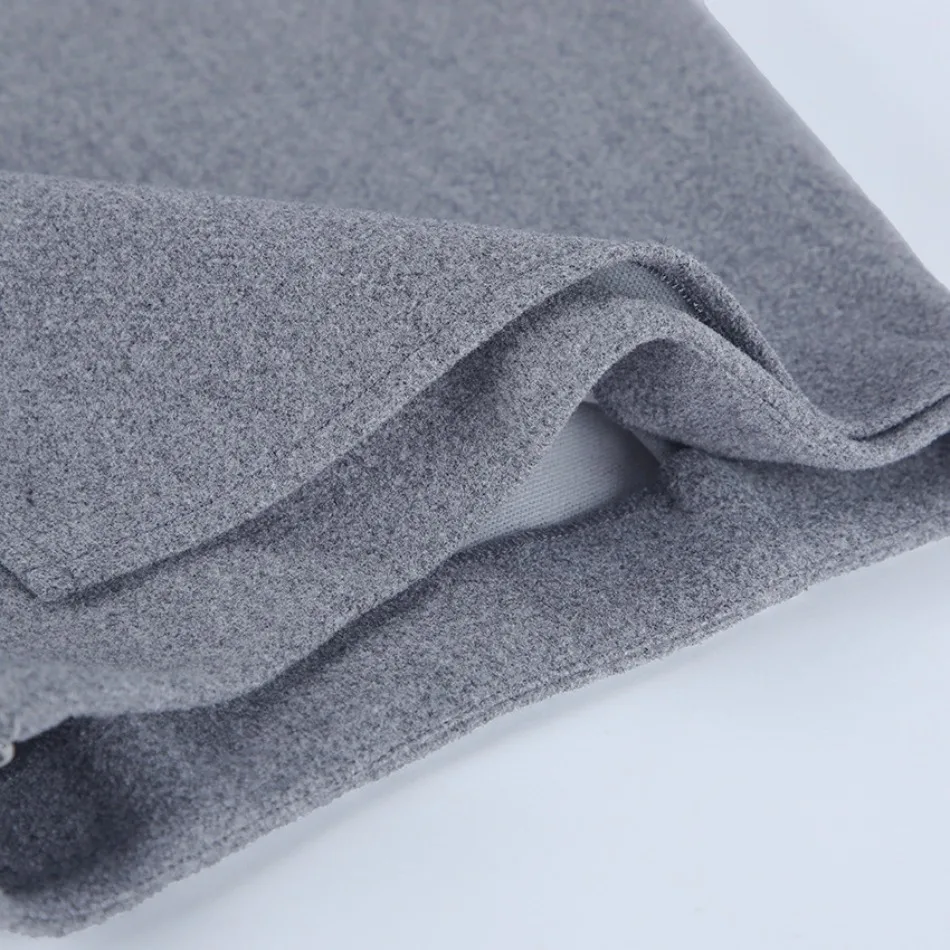 Herbst Winter Neue Damen-Pendlerkleidung Grauer Woll-Midirock Eleganter Hochtaillierter Knopf-Schlitzrock für Damen – Detail 23