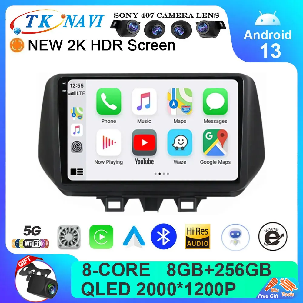 

Android 13 Car Radio For HYUNDAI TUCSON IX35 2019 2020 4G LTE Multimedia Video Player GPS Navigation Stereo DSP WIFI QLED