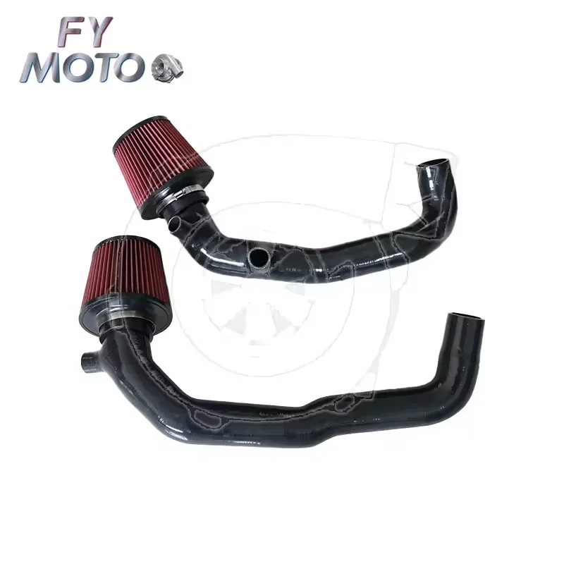 For BMW N54 07-10 135i 335i 535i 1M Z4 OEM Location Silicone Turbo Inlet Hose Intake Kit with wire reinforce inside