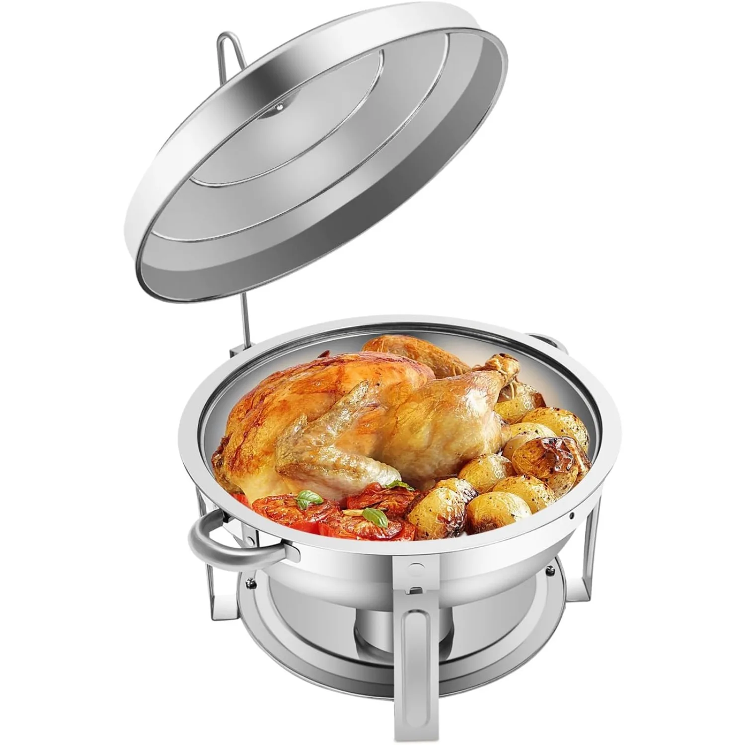 

Chafing Dish, 7.5L Stainless Steel Chafer Complete Set, Food Warmer Buffet Server for Party Home Restaurant Buffet Warmers Sets