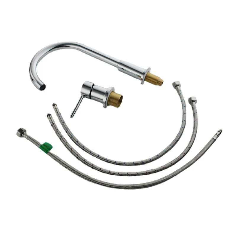 

Горячая и холодная, полностью медная, для ванной комнаты, одна ручка, двойное отверстие, разделенная, раковина.