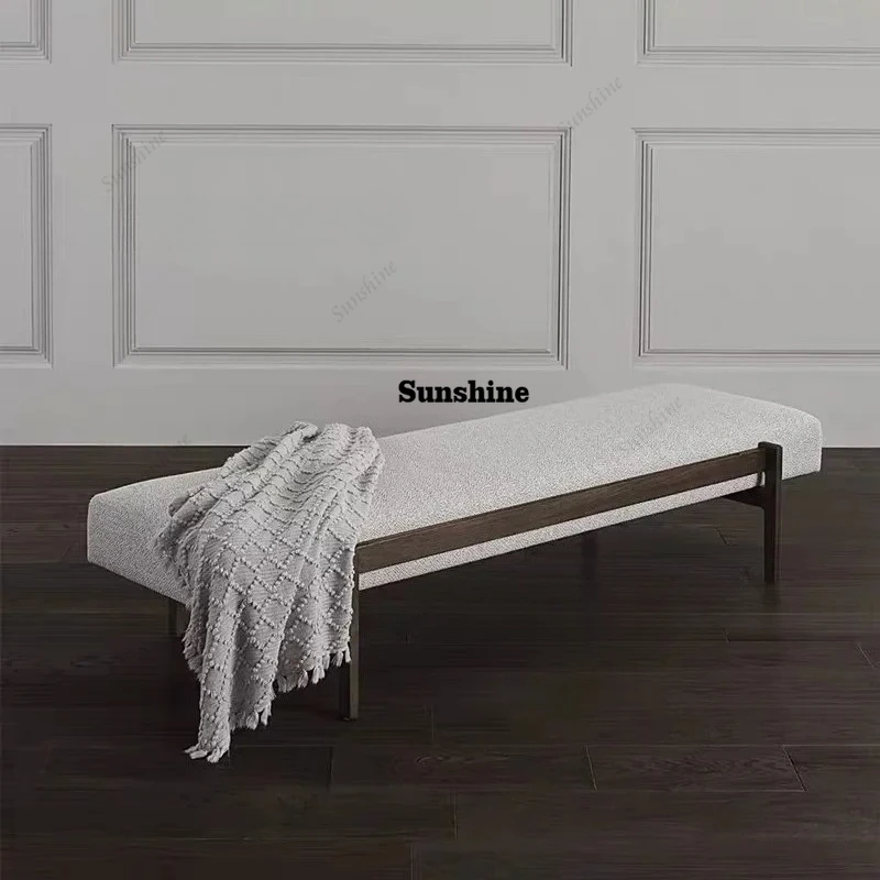 Cute Wooden Foot Stool Pouf Salon Nordic Bench Seat Space Saving Designer Hotel Step Stool Luxury Muebles Living Room Decoration