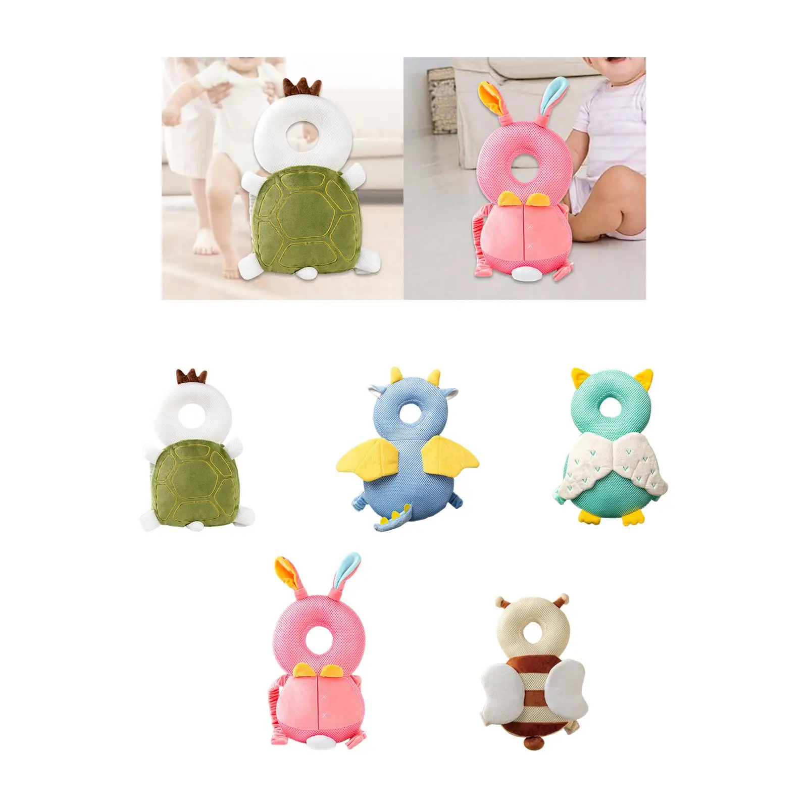 

Back Protector for Baby Baby Protection Backpack Wear Headrest Breathable Baby Knee Backpack for Learning Toddlers Kids