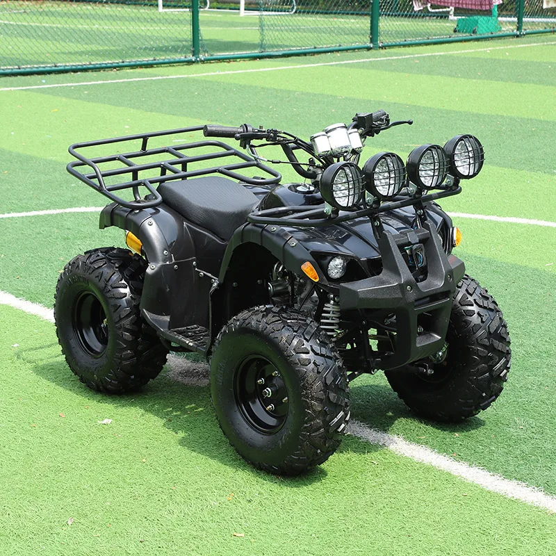 

125CC 4WD ATV Quad Bike, Off-Road Beach Buggy, All-Terrain Utility Vehicle, Adult Snowmobile, Bull Mini UTV