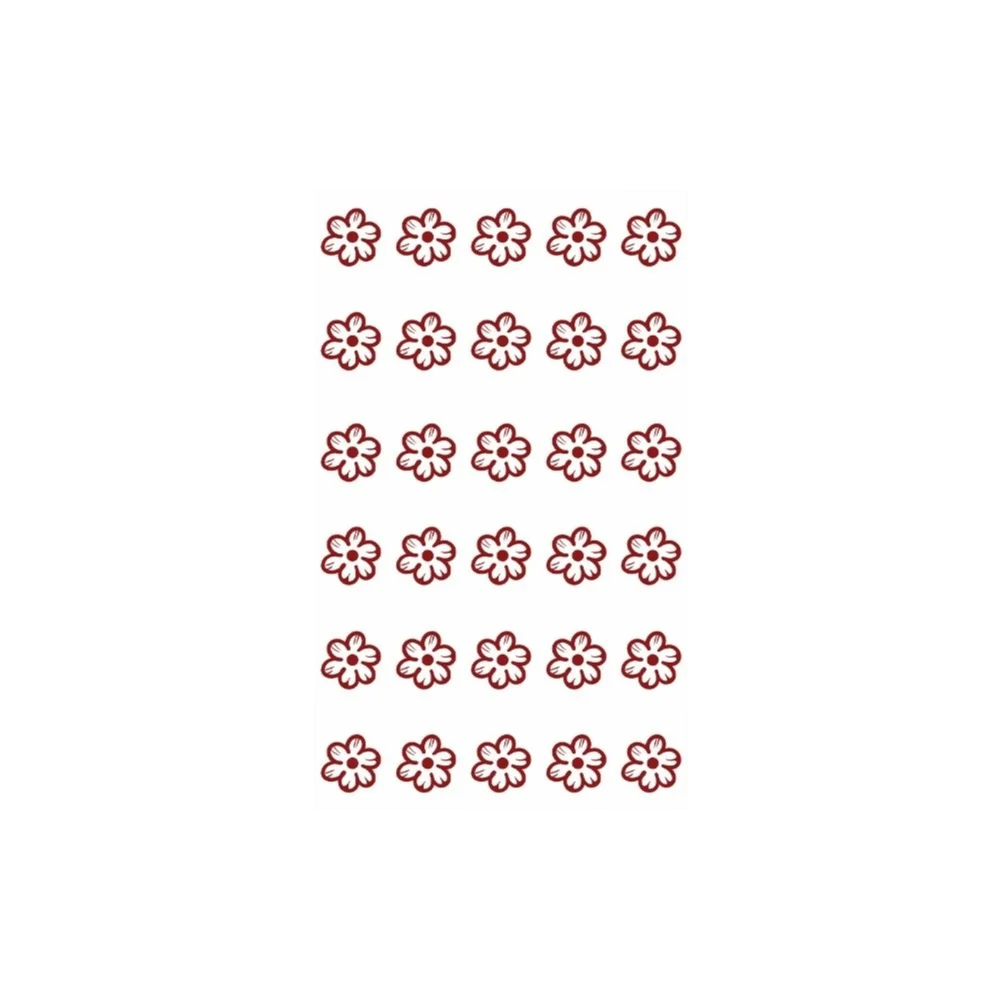 Maroon Color Henna Tattoo Stickers Flower Mehndi Designs Instant Decals Ethnic Style Waterproof Hand Tattoo Wedding Party