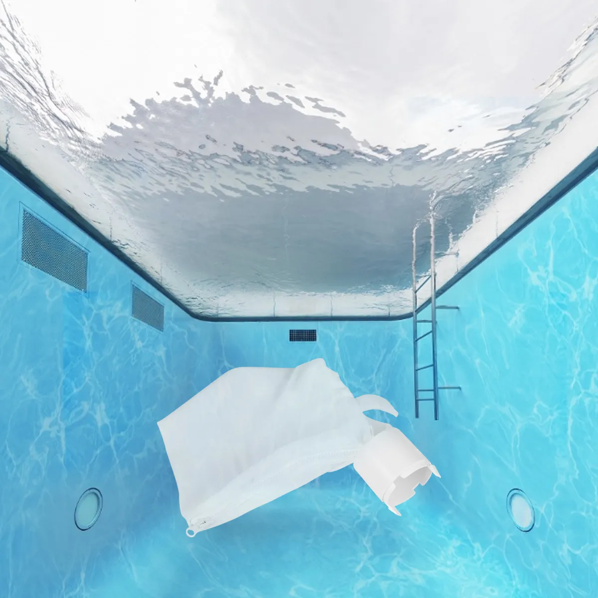 Professional Zippered Mesh Pool Cleaner Bag Compatible with Polaris 360 and 380 Foldable Lightweight High Filtration All Purpose