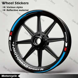Motorcycle Wheel Sticker Rim Decal Hub Stripe Tape Accessories For BMW F900R F800R F900XR S1000RR S1000R S1000XR R1200R R1250RS