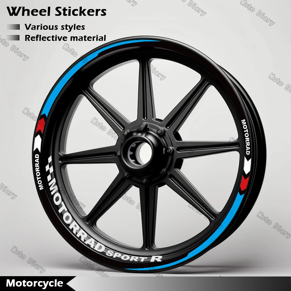 Motorcycle Wheel Sticker Rim Decal Hub Stripe Tape Accessories For BMW F900R F800R F900XR S1000RR S1000R S1000XR R1200R R1250RS