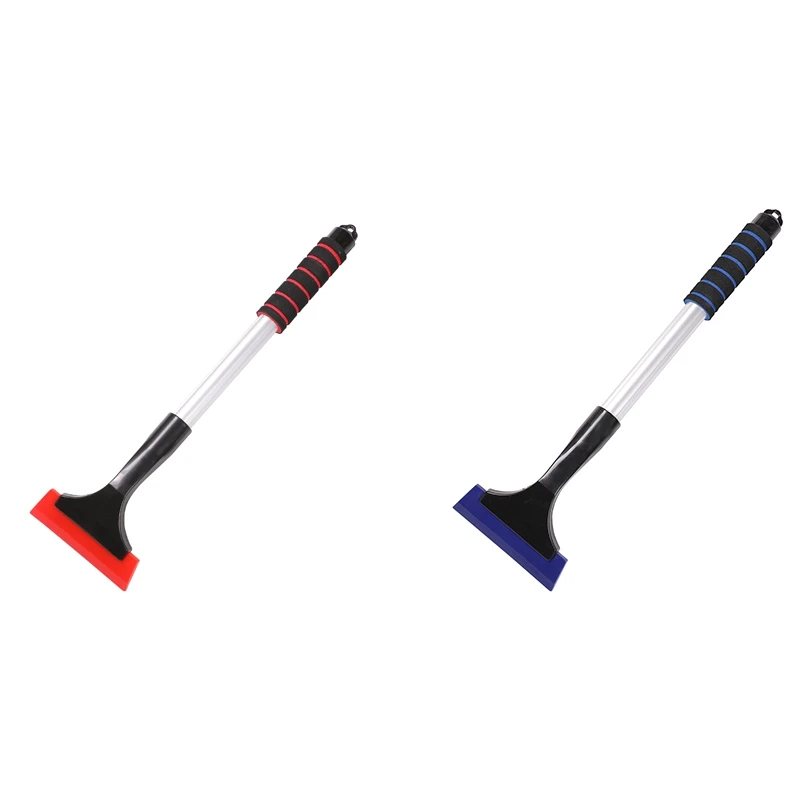 

Extendable Ice Scraper Snow Brush Detachable Snow Removal Tool With Foam Handle 360° Pivoting Brush Head Snow Scraper