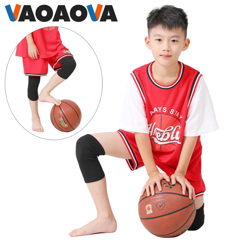 

1Pair Kids Knee Brace for Girls Boys Children, Bamboo Charcoal Compression Kneepad for Volleyball Basketball Dance Skating