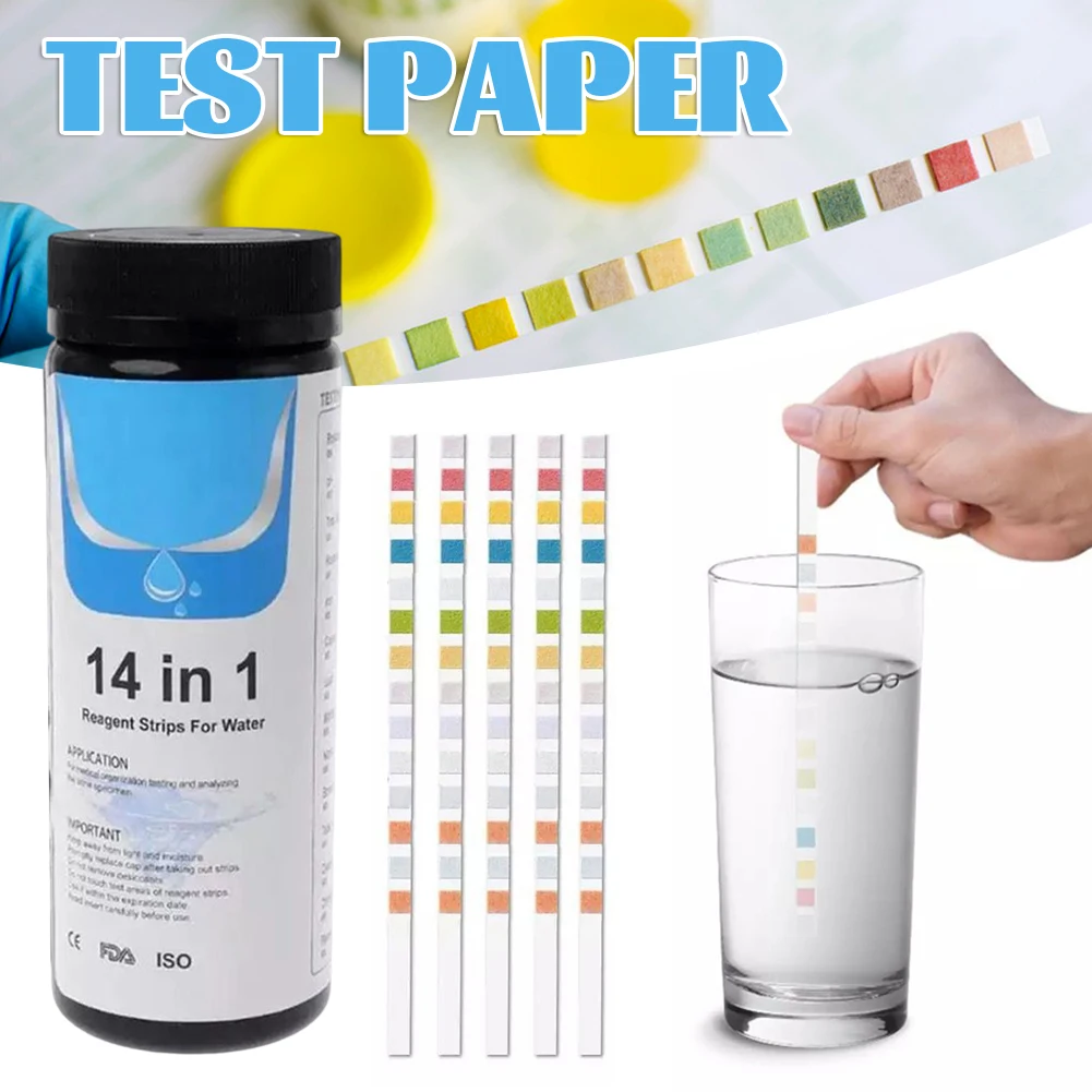 50PCS Swimming Pool Test Paper Practical Pool Chlorine Strips For Pond Water