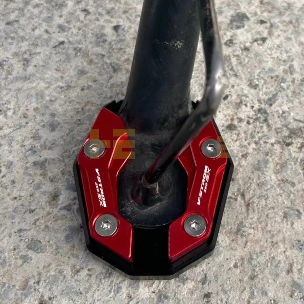 

Motorcycle Kickstand Side Stand Enlarger Extension Plate Pad For Suzuki Vstrom 250 SX 250SX V-STROM SX 250 SX250 2023-2025 2026