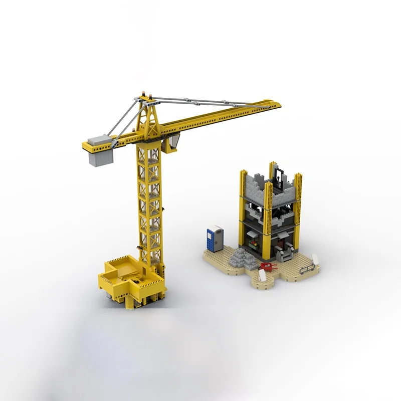 1558 elementów MOC Dźwig Pompa Kulowa Model Techniczny Klocki Konstrukcyjne Zabawki Składanie DIY Pomysł na Prezent Świąteczny Edukacyjne Klocki