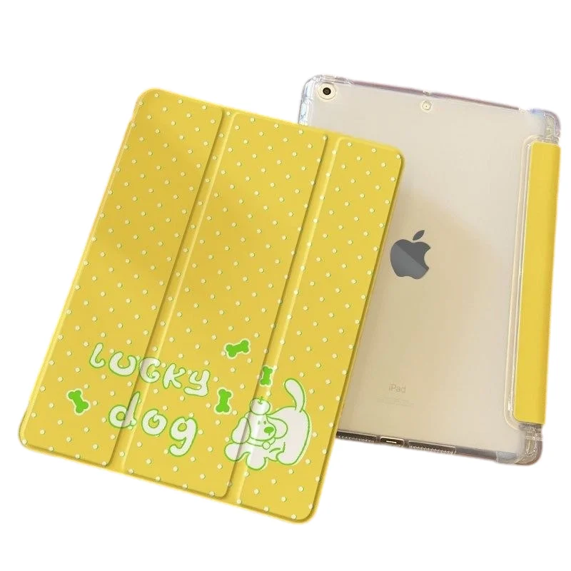 Luck Dog Print Pen Slot Tablet Case For iPad 2026 Air 8 7 6 4 3 2 1 Pro 2024 11in 12th 11 10 9 8 7 6 5th Cover