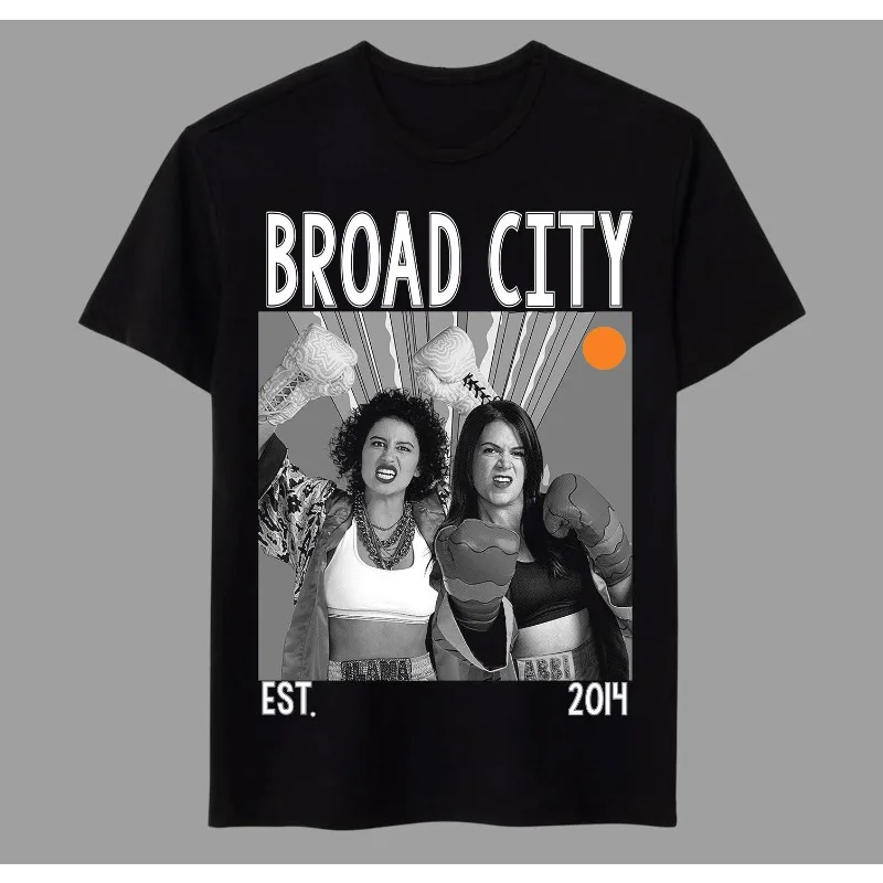 Broad City TV Series American TV T-shirt Summer Unisex Loose and Breathable Cotton T-shirt Top