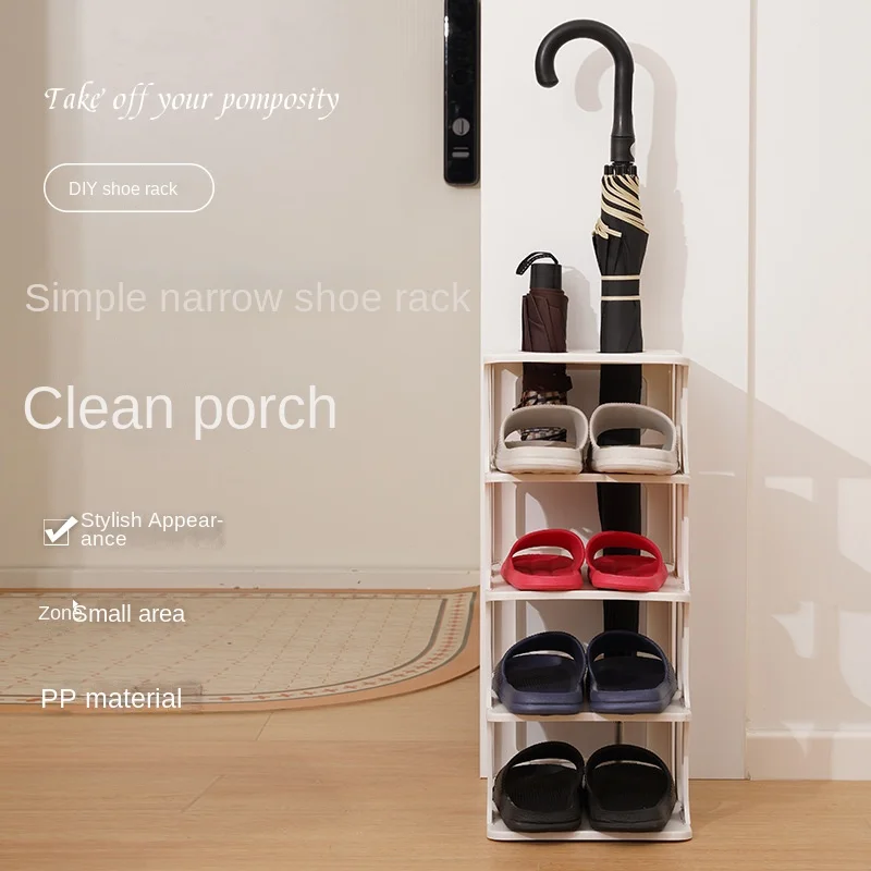 Shoe rack, simple multi-storey household, sturdy small apartment, entry shoe cabinet, dormitory, space-saving plastic storage