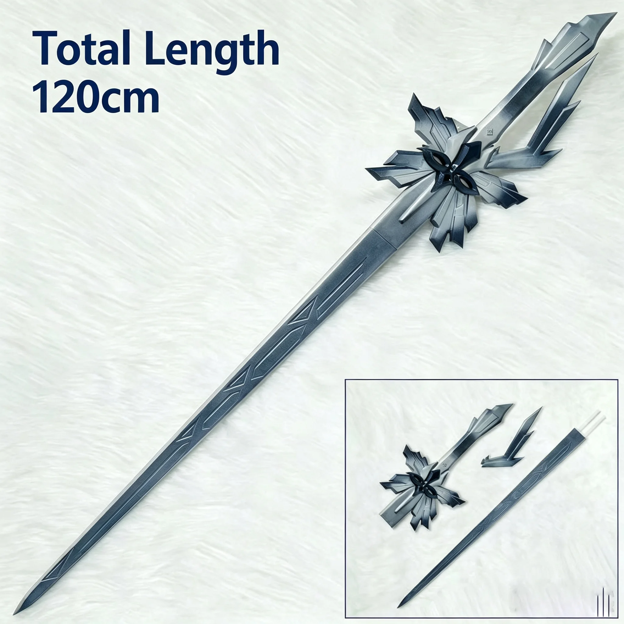 3D Printing The Captain Capitano Cos Sword Weapons Game Genshin Impact Cosplay Prop Halloween Christmas Party Costume Accessory