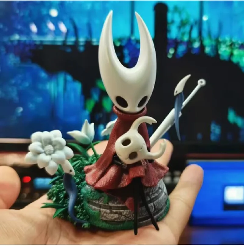 Коллекционная фигурка Hollow Knight Hornet в сидячей позе на Greenpath, ПВХ-статуэтка, модель, настольное украшение для коллекционеров игр