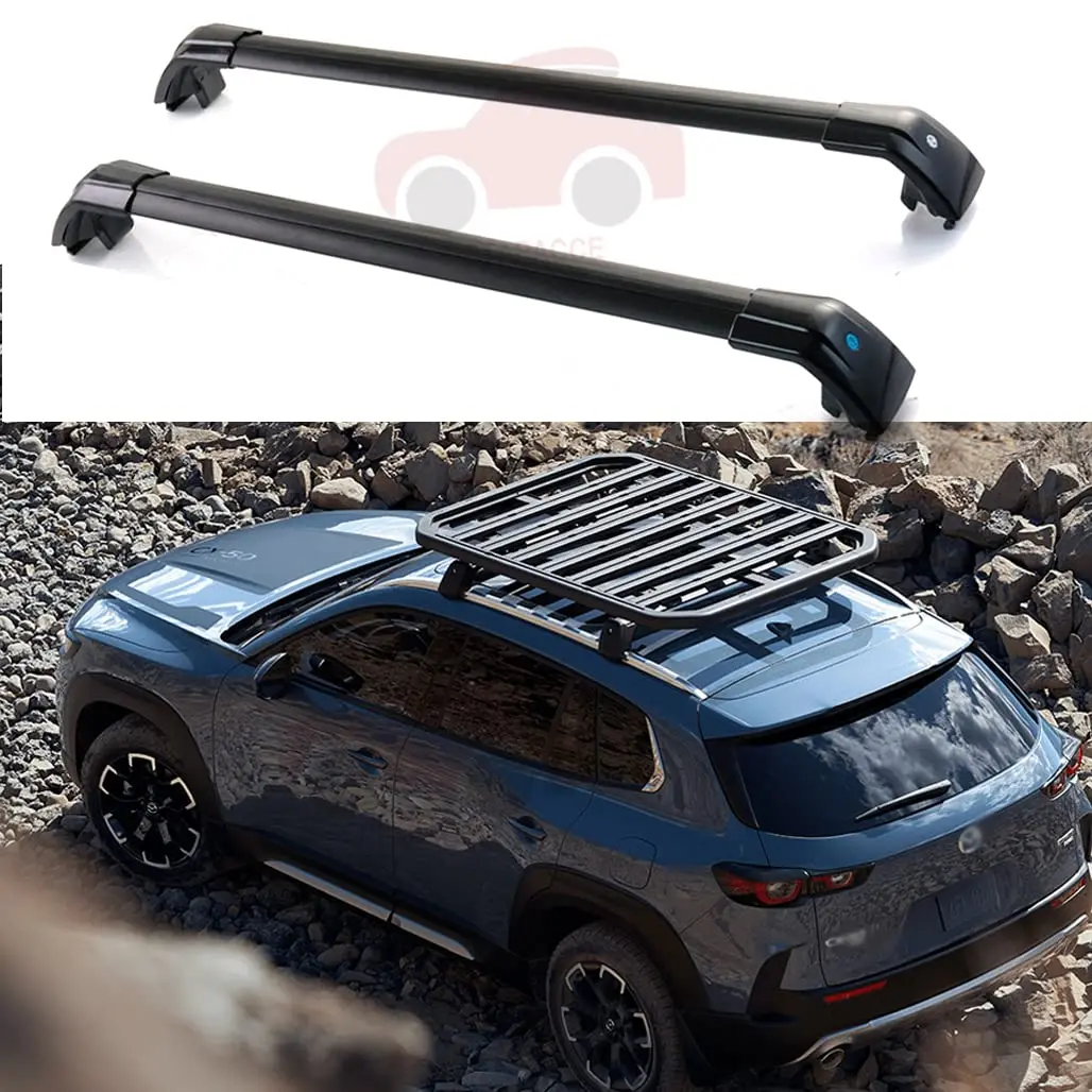 High Quality 2PCS Crossbar Cross Bars Fits for Mazda All New CX-50 CX50 2022-2024 Roof Rack Rail Carrier Lockable Luggage Carrie