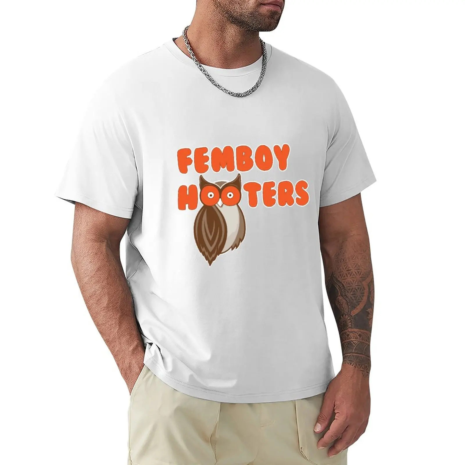 Femboy Hooters T-Shirt tees plus size t shirts black t-shirts for men