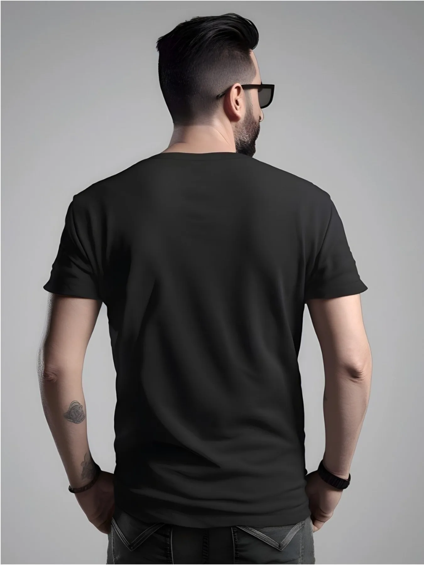 [Camiseta de algodón] Camiseta de algodón para adultos |   Camiseta casual para todas las estaciones con cuello redondo y elástico - Top de manga corta de corte regular