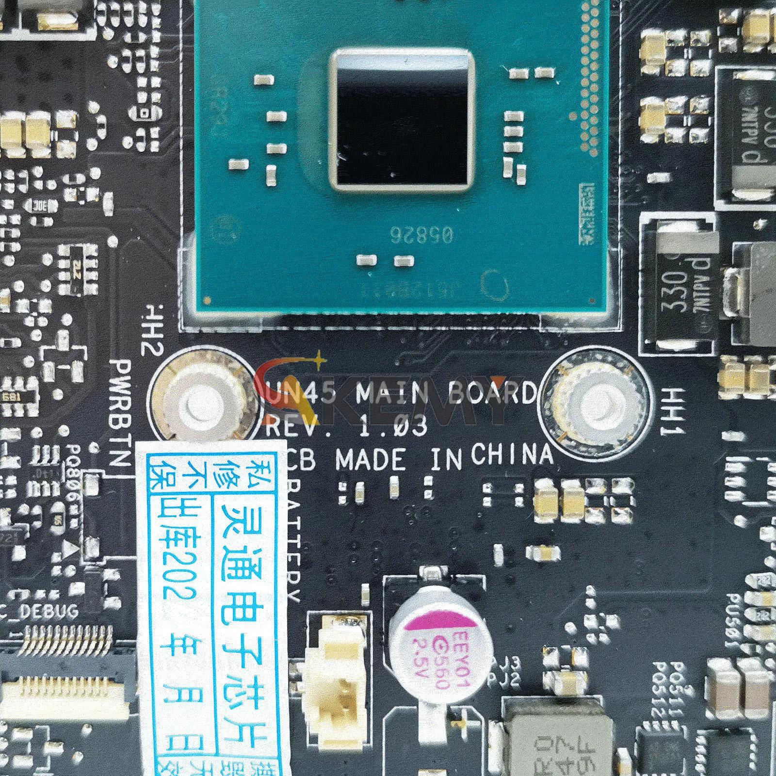 لوحة أم للكمبيوتر المحمول UN45 لـ ASUS VivoMini UN45 اللوحة الرئيسية للكمبيوتر المحمول مع وحدة المعالجة المركزية Celeron 100% اختبار موافق شحن سريع جودة عالية