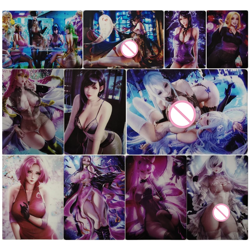

Anime Goddess Story Yin Ling Voice 3D Raster Cards Tifa Lockhart Yor Forger Yamato Christmas Birthday Gifts Collectible Boys