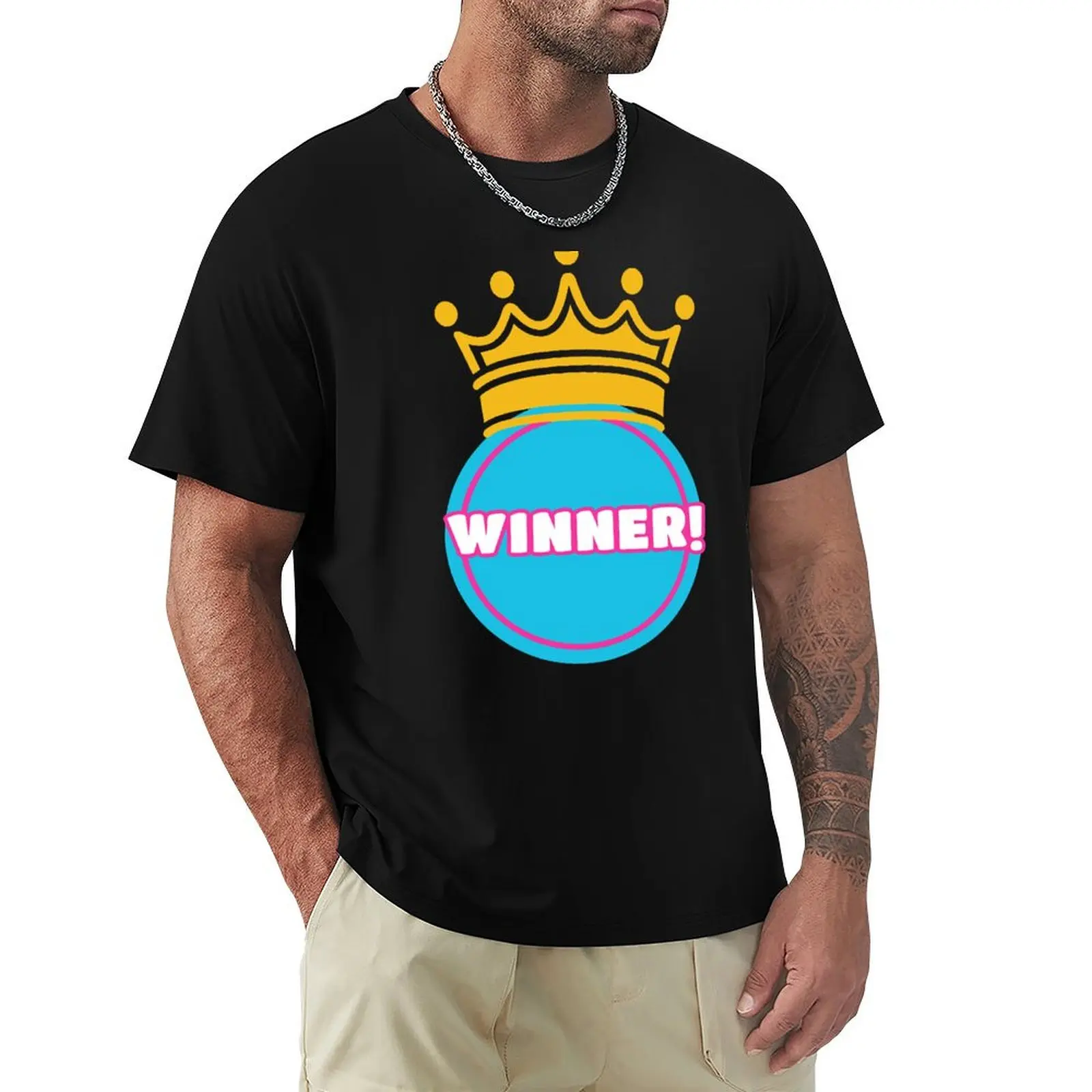 Winner T-Shirt tops vintage clothes T-shirts for men cotton